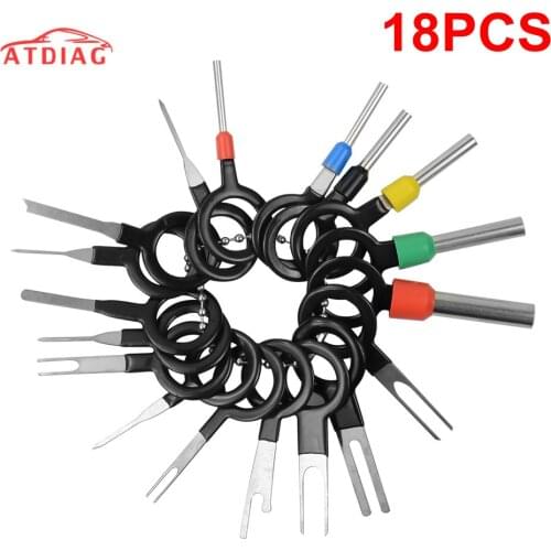 11pcs Terminal Removal Tool Car Electrical Wiring Crimp Connector Pin Extractor Kit Terminal Repair Car Disassembly Tool