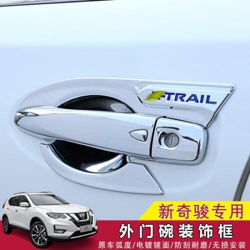 ABS Chrome Car Styling Door Handle Cover Door Handle Bowl Trim Car Accessories Fit For Nissan X-trail T32 2014-2017 2018 2019