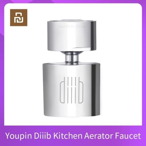 Youpin Diiib Kitchen Faucet Aerator Water Tap Nozzle Bubbler Water Saving Filter 360-Degree Double Function 2-Flow Splash-proof