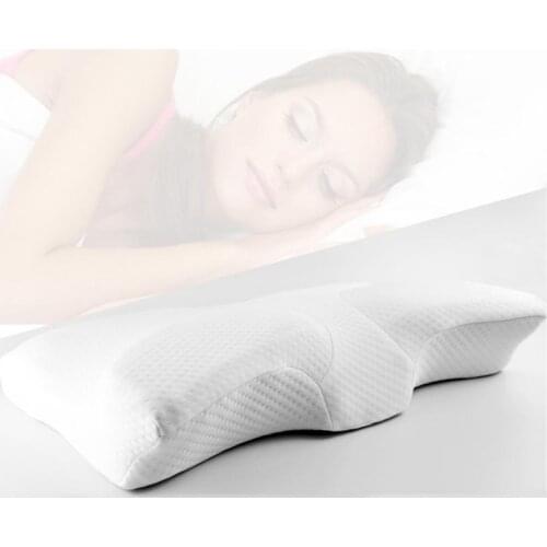 Large butterfly memory pillow Contoured Orthopedic Memory Foam Pillow for Neck Pain Cervical Neck Health Care orthopedic Pillows