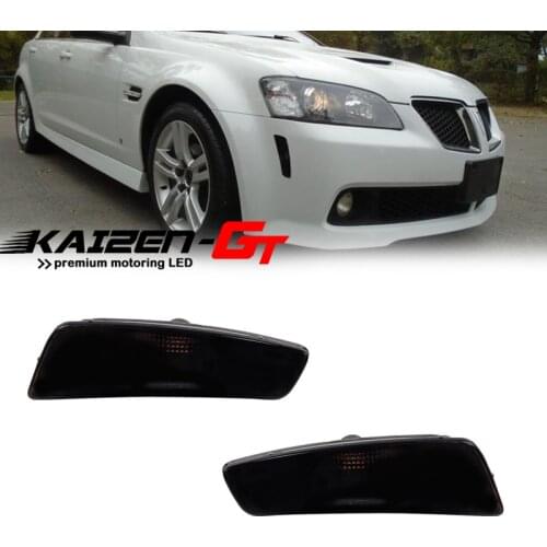 Smoked Lens Car Front Side Marker Light Cover Housings For 2008-2009 Pontiac G8 GT GXP Front Side Fender Light, No Bulb/ Socket