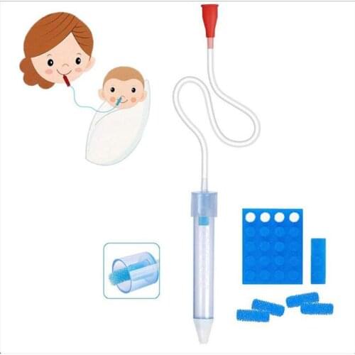 Baby Nasal Aspirator with Extra Hygiene Filters,Reusable Nose Cleaning Tool Infant Preventing Backflow Aspirator