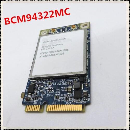 For APPLE Broadcom BCM94322MC 4322 AGN 2.4&5G 300Mbps Wireless-N Wifi PCI-E Mini Wlan wireless Network Card Support MAC OS