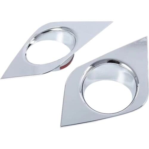 For Nissan NV200 Evalia 2018 ABS Chrome Front Fog Light Lamp Covers Trim Car Styling Auto Accessories Decoration Cover