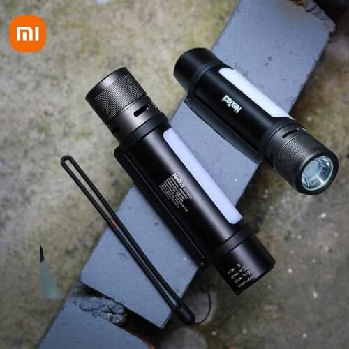 XIAOMI Mijia NexTool Flashlight Outdoor 6-in-1 IPX4 Waterproof Audible Alarm Function Emergency PowerBank Portable Work Light MI