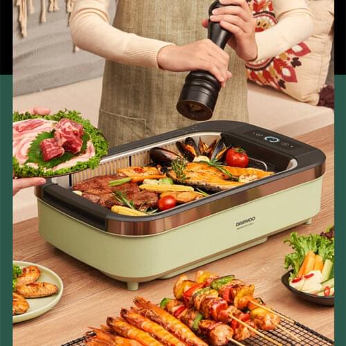 Korea Daewoo Electric Grill Barbecue Pan Electric Grill Pan Grill Household Korean Barbecue Pan bbq grill hot pot
