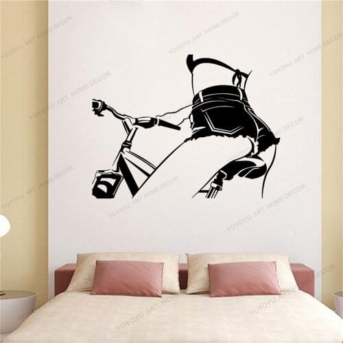Beauty Sexy Woman Wall Stickers Bedroom Removable For Bedroom Decorative Sticker Home Decor Living Room CX1274