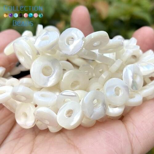 7/9/10/13mm Natural White Round Shell Mother Of Pearl Loose Spacer Beads For Jewelry Making DIY Bracelet Necklace Handmade 15