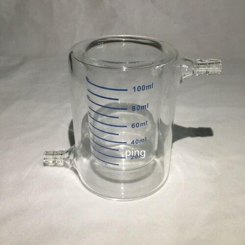 Laboratory viscometer for photocatalytic reactor water bath circulation cup glass jacket cup