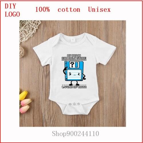 Cute Newborn Children Baby Girl Clothes Bodysuits baby Infant Jumpsuits Summer Clothing Low memory floppydisck floppy Print