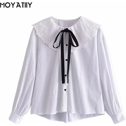 Блузки с бантом MOYATIIY China At AliExpress