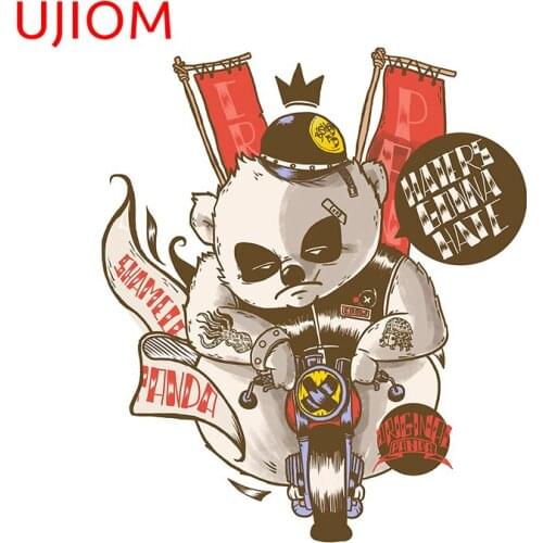 UJIOM WallStickers Panda Crew Bedroom Decoration Waterproof Sticker Door Accessories Wallpaper Room Home Decor Art Decals