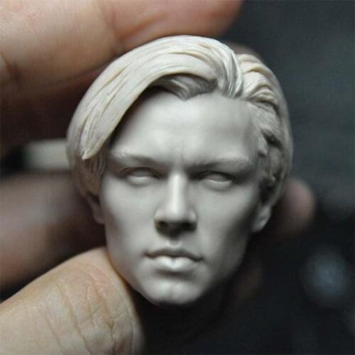 Unpainted 1/6 Scale Leonardo Head Sculpt Model For 12'' Action Figure Dolls Painting Exercise No.377