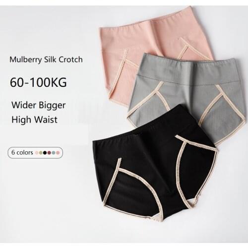High Waist plus size underwear Womens underwear high quality cotton sexy slimming Panties stretch Abdomen In soft
