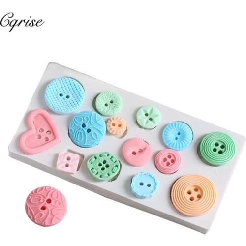 New Button Shape Cake Mold DIY 3D Cake Mould Fondant Mold Cake Decoration Tools Candy Mold Chocolate Mold Silicone Candy Mold