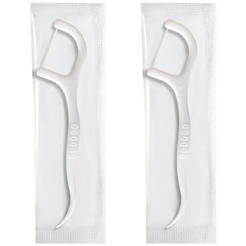 1000 PCS Disposable Dental Flosser Individually Package Hotel Outdoor Use Interdental Brush Tooth Picks Oral Cleaning Care Tools