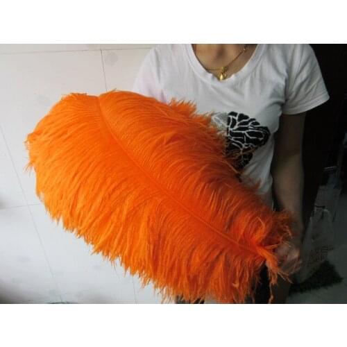 Wholesale Quality 10pcs perfect natural Large feathers Pink ostrich feather 26-28inch / 65-70cm decoration diy wedding