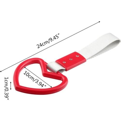Heart-shaped pendant train bus hand strap pendant type drift car accessories strap color optional