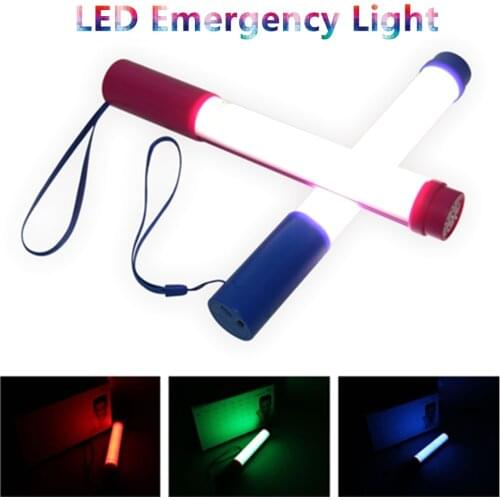 USB Portable Rechargeable LED Emergency Flashlight emergency led Tube light multifunction Lamp Portable night light strobe bulb