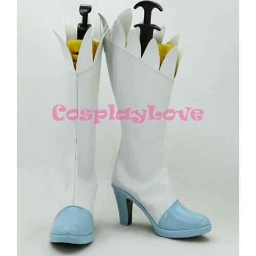 Newest Custom Made Japanese Anime Pretty Cure Precure Cure Echo Cosplay Shoes Long Boots For Christmas Halloween