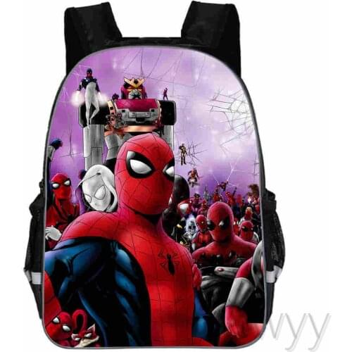 Disney New Cartoon Spiderman School Bags For Boy Girl Cute 3D Print Casual School Backpack Children Bookbags Laptop Bag