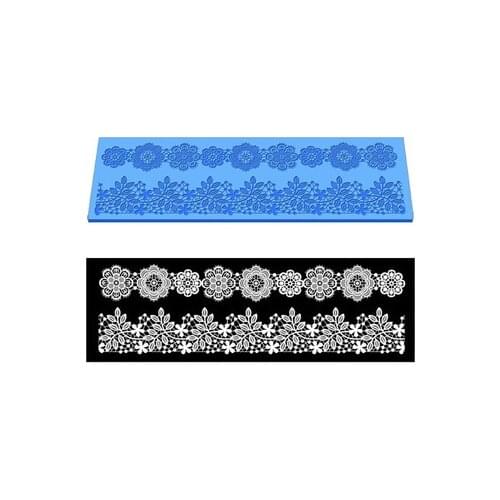 Flower Silicone Lace Mold Fondant Mold Cake Decorating Tools Chocolate Gumpaste Mold Wedding Cake Decoraton