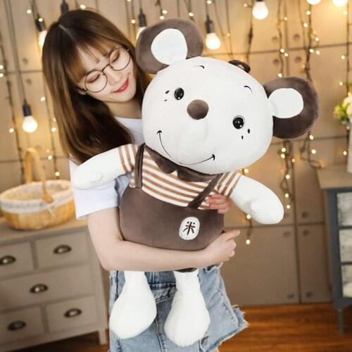 1PC 40/55/70cm Cute Mouse Plush Toy Stuffed Soft Animal Doll Lovely Kids Baby Toy Kawaii Birthday Gift ValentineS Day Gift