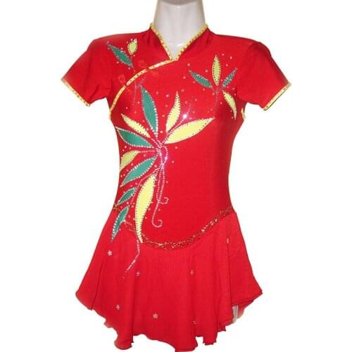 Tradition Ice Skating Dress Custom Figure Skating Competition Dresses For Women Skating Dress Competition Figure Skating Dress
