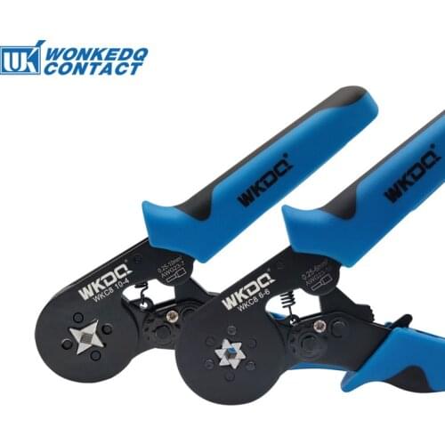 Crimping Pliers WKC8 6-6/10-4 0.25-6/10 mm² 23-10/7 AWG Hand Set Wire Tubular Electrical Terminal Block Ferrule VE Crimper Tools