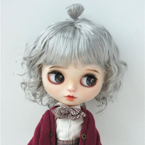 JD375 11-12inch 28-30CM Fashion Wave Synthetic Mohair BJD Doll Wigs Procein Viynl Doll accessories