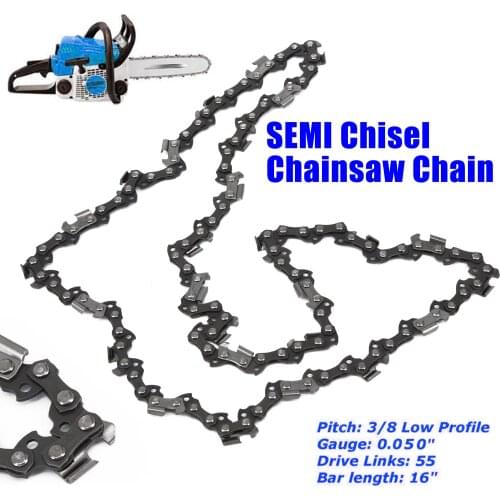 1Pcs 16 Inch 55 Drive Link Chainsaw Saw Chain For Most Stihl Chainsaw Bar 3/8 Pitch .050 Gauge Chainsaw Blade 2021 High Quality