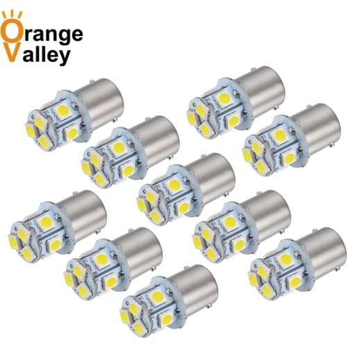 10Pcs 1156 BA15S P21W S25 3496 Car Leds Lights 8 5050 SMD Brake Lights Turn Signal Lamp Backup Light DC 12V/24V