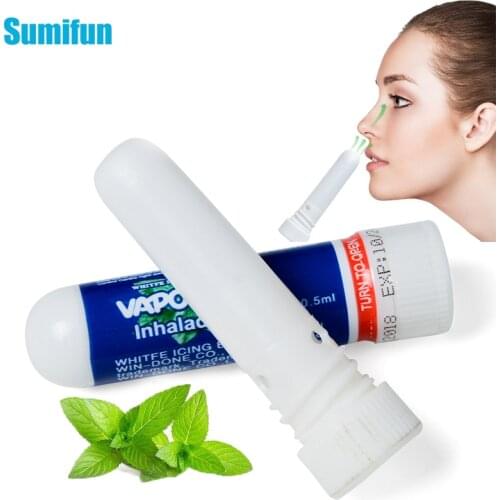 100%Original Thailand Herbal Nasal Inhaler Nasal Essential Oil Rhinitis Mint Cream Nose Cold Cool Ointment Relief Headache P0076
