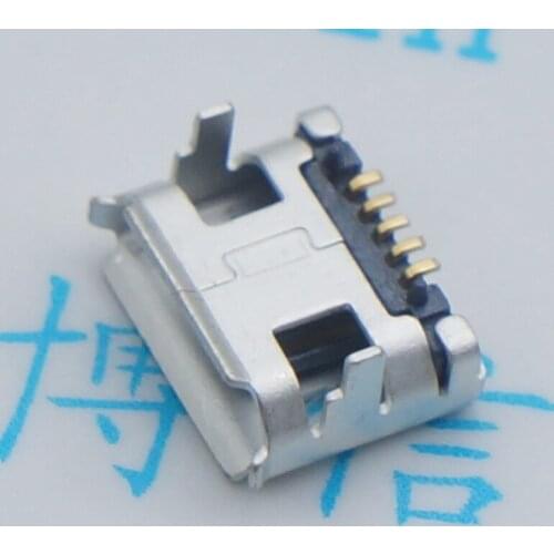 20pcs/Connector Micro 7.2 Belt Solder joint USB socket Micro usb 5p/F