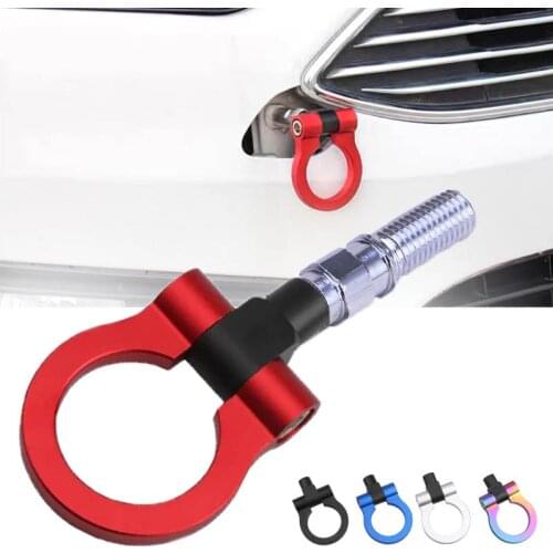 Aluminum Multi-color Circular Car Trailer Hooks Sticker Decoration Car Rear Front Rear Trailer Racing Ring Vehicle Towing Hook