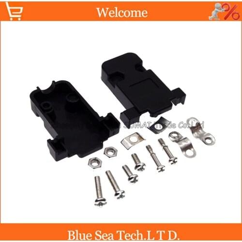 DB9 socket/Plug shell 9pin RS232 serial ports COM communication interface plastic sheath/shell