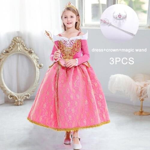 2021 Halloween Kids Fantasy Dresses For Girls Children Clothes Baby Girl Beauty Princess Cosplay Dress School Role Play Costumes