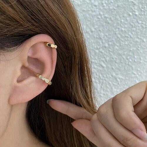 Dainty Small Hoop Earrings For Women Stainless Steel Gold Simple Geometric Earring Cute Ear Cuff 2021 Trendy Jewelry Gift
