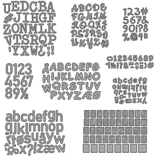 New Letter Dies Metal Cutting Dies Stencils Scrapbooking Photo Album Decorative Embossing Paper Card Crafts Alphabet Die Cuts