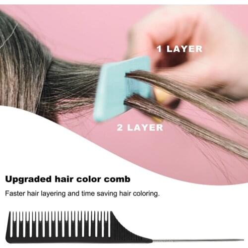 Professional Hair Tail Comb Hair Salon High Temperature Anti-static Hair Comb Hair Cutting Comb Hair Styling Beauty Tools
