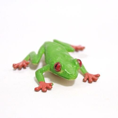 Pvc figure model toy little tree frog red eye 2pcs/set