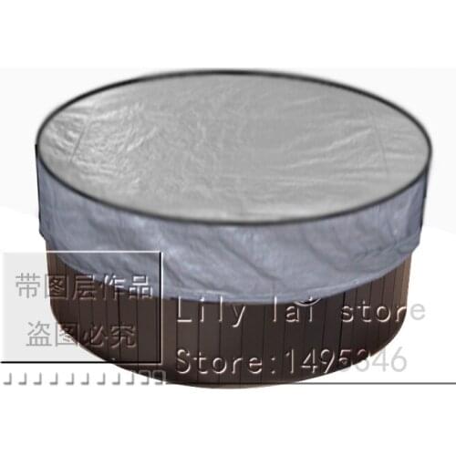 Cusomise size for hot tub cover cap and cover sun shield,100% match for your spa protect your spa pool for years- spa cover bag