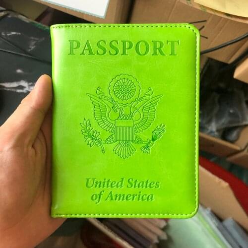 Rfid Blocking Passport Cover USA Passport Holder American Covers for Passports Girls Case Passport Wallet
