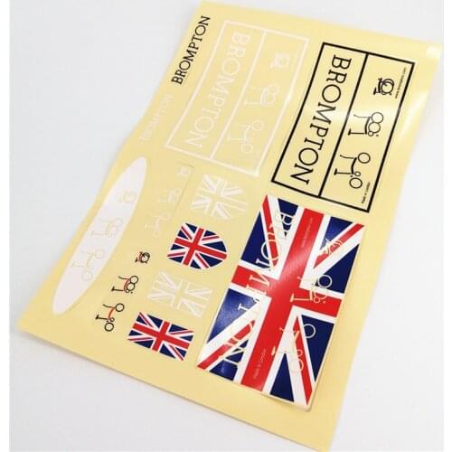 For Brompton Folding Bike Sticker Decorative Folding Bicycle Stickers Accessories