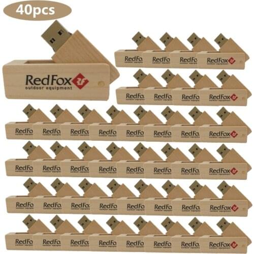 USB 2.0 personality wooden USB flash drive creative gift wood u disk bamboo pendrive 4GB 16GB 32GB 64GB Rotate USB