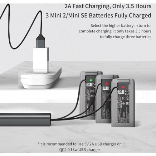 3 in 1 Pro Drone Battery Charger Cable for DJI Mavic Mini 2 Battery Charger for for DJI Mini SE Aircraft Replacement Parts 2021