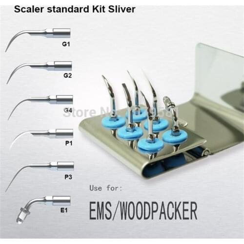 1 Set ESKS Scaler Standard Kit Sliver G1 Medical Stainless Steel Dental Equipment Materials For EMS Dental Tools