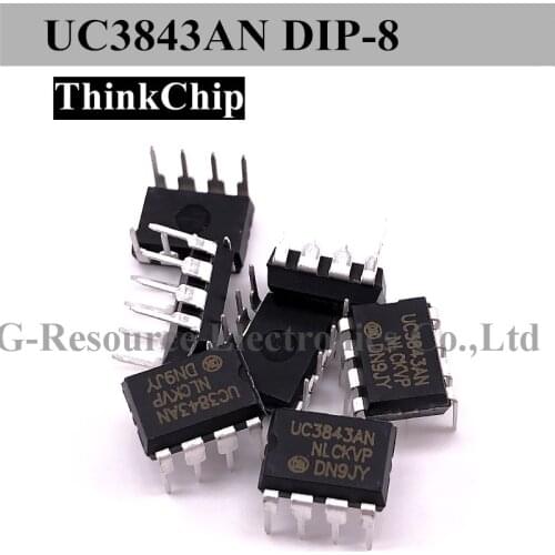 10 pcs) UC3843AN DIP-8 UC3843 DIP8 UC3843N UC3483A UC3843B HIGH PERFORMANCE CURRENT MODE PWM CONTROLLER