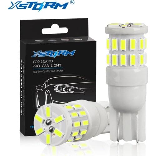 2pcs W5W LED T10 LED Bulbs Canbus 30SMD 3014 Car Parking Position Lights Interior Map Dome Lights 12V White Auto Lamp 194 168