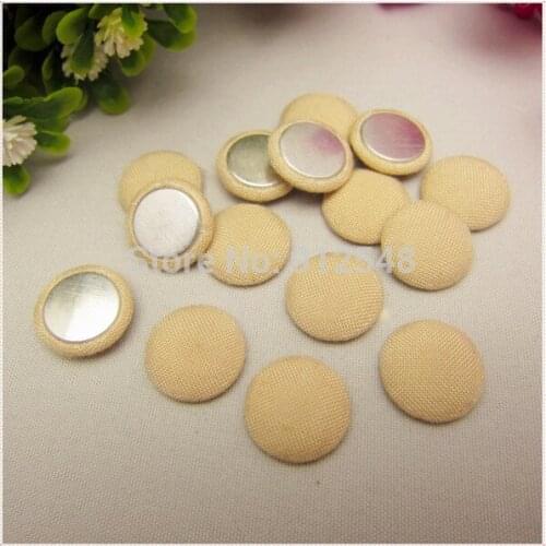 50 pcs 15mm Solid Fabric Covered flat back Buttons, Cloth Covered Buttons, garment accessories,XK5612